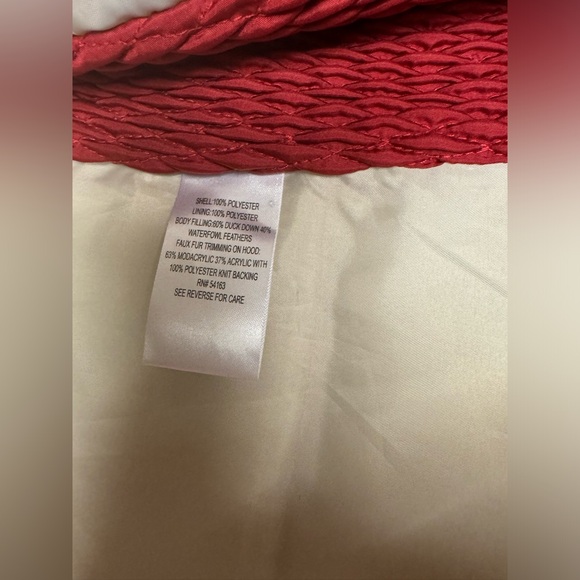 CALVIN KLEIN RED JACKET FOR WOMEN SIZE SMALL - Picture 10 of 10